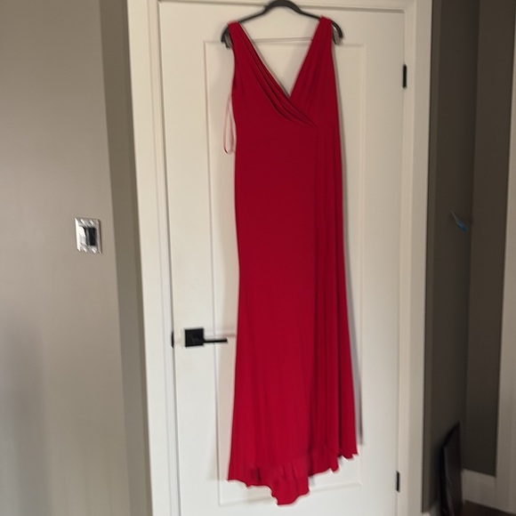 Ieena for Mac Duggal red jersey gown s10 NWT - Picture 2 of 5
